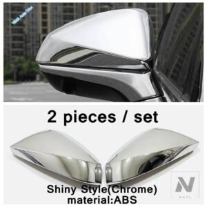 サイドドアバックミラーオーバーレイスタイリングアイブロウシールドカバートリムクロームアクセサリーレクサスRX 450 / NX 300 2016 - 2021に適合 - Model　B