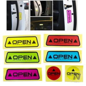反射ドアオープンストリッカー車リアトランクハザードマークスタイリング通知自転車アクセサリー外装車体デカール