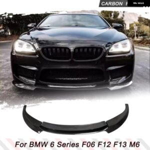 カーボンフロント バンパー リップスプリッター BMW 6シリーズ F06 F12 F13 M6ベースセダンコンバーチブルクーペ 2014-2017 FRPフロントリップ FRP