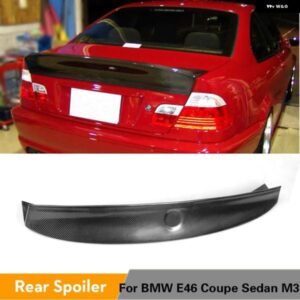 リア トランク スポイラー BMW E46 クーペ セダン M3 2ドア 4ドア 1998 - 2006 ブートリップウィングスポイラー カーボン / FRP / PUプライマー