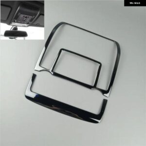 ブラック 車用ルーフ読書灯 フレーム 装飾 カバー トリム 2個 BMW X5 E70 X6 E71 2008-2014 ステンレス