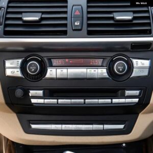 センター コンソール エアコン ボタン スパンコール デコレーション デカール ステッカー クローム ABS 26個 BMW X5 X6 E70 E71 2008-2014