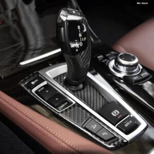 カーボン センター コンソール ギア シフト パネル デコレーション カバー トリム BMW X3 F25 X4 F26 13-17 LHD カー スタイリング インテリア