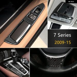 センター コンソール フレーム 装飾 カバー トリム BMW 7シリーズ 730 740 750 2009-15 カーボン カー スタイリング インテリア アクセサリー