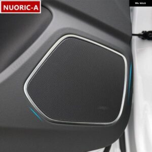 ステンレス 製車ドア オーディオ スピーカー フレーム 装飾 カバー トリム アウディ Q3 2012-2016 スタイリング インテリア アクセサリー