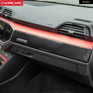 カー スタイリング センター コンソール ダッシュボード パネル 装飾 カバー トリム アウディ Q3 2019 LHD自動車内装アクセサリー