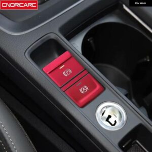 電子ハンドブレーキ ボタン スパンコール 装飾 カバー トリム カー スタイリング アウディ Q3 2019 2020 アルミ 合金 インテリア アクセサリー