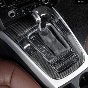 カーボン 車 コンソール ギア シフト パネル 装飾 カバー トリム ステッカー アウディ A4 B8 A5 Q5 2012-2016内装アクセサリー