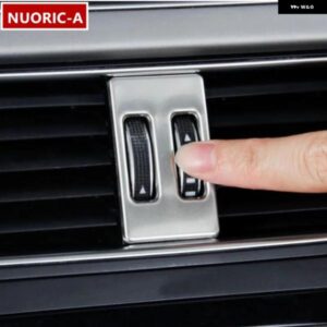 カーセンター コンソール AC エアコン アウトレット ノブ ボタン フレーム カバー トリム スパンコール アウディ A4 B8 2013-2016 インテリア アクセサリー