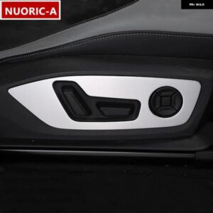フロントシート調整 ボタン パネル 装飾 フレーム カバー ステッカー アウディ Q3 2019 - 21 インテリア トリム 自動車アクセサリー