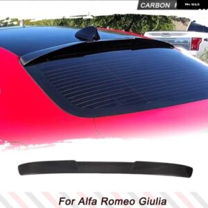 車用リアルーフレーシングスポイラー アルファロメオ ジュリア 2017-2024 カーボン リアルーフスポイラー ウィンドウウィング リップ リッド トップウィング