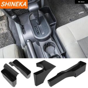 収納 整理 車用 ギア シフト 収納 ボックス ハンドブレーキ オーガナイザー アクセサリー ジープ ラングラー JK 2007 - 2010