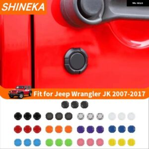 車ドアロックキーホールキーソケット 装飾 カバー トリム ステッカー ジープ ラングラー JK 2007-2017 外装 アクセサリー