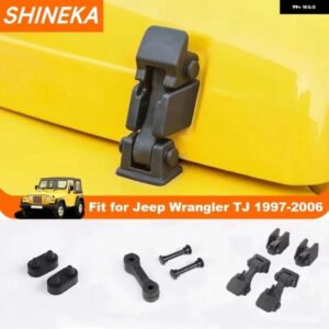 車用 エンジン フックロックバックルカバー パッド ゴムマットアクセサリー ジープ ラングラー TJ 1997 - 02-2006