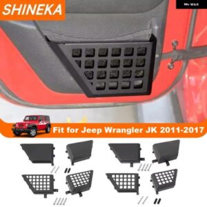 車用 フロントリア ドア 収納 ボックス オーガナイザー ネット ホルダー ドアポケット ジープ ラングラー JK 2011-2017 内装アクセサリー