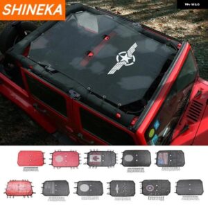 車用トップサンシェード カバー ルーフUVプルーフ ネット JEEP WRANGLER JK 2007-2017 2/4ドアアクセサリー スタイリング