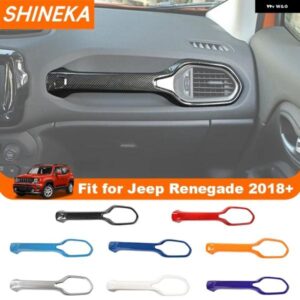 車用コパイロットグラブハンドルデコレーションカバー トリム ジープ レネゲード 2015 - 20年以降 インテリア アクセサリー