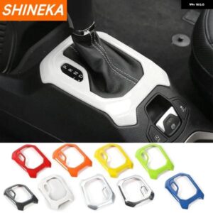 カー スタイリング ABS ギア シフト ノブ パネル 装飾 カバー トリム フレーム ステッカー JEEP RENEGADE 2016+
