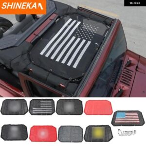 車用ルーフトップUVプルーフサンシェード メッシュ ヒートシールド ネット JEEP WRANGLER JK 2007-2017 外装 アクセサリー