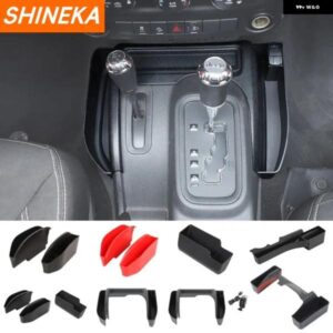 車用ギア シフター 収納 ボックス USB オーガナイザー コンテナ付き ジープ ラングラー JK JKU 2011 - 17