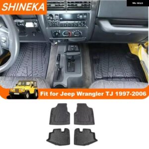 フロアマット ジープ ラングラー TJ 1997-2006 TPE カーフットマット カーゴライナー パッド 滑り止め マット インテリア アクセサリー