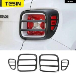 ランプフード JEEP RENEGADE 2016以降 メタルカー テールライト ガードカバー アクセサリー JEEP RENEGADE ステッカー 外装 パーツ