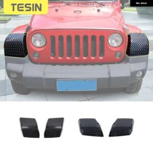 車用フロントホイールアイブロウラップアングルランプガードデコレーションカバー ジープ ラングラー JK JL グラディエーター JT 2007-2022 アクセサリー