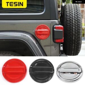 タンクカバー ジープ ラングラー JL 車用 ガス燃料 タンクキャップ デコレーションカバー ステッカー ジープ ラングラー JL 2018+ アクセサリー