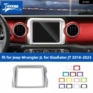 JIDIXIAN 車用 8.4インチ GPS ナビゲーション デコレーションカバー ジープ ラングラー JL グラディエーター JT 2018 - 23