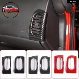 シボレー コルベット C6 2005-2013 ABS カー ダッシュボード サイドエア アウトレット フレーム トリム 自動車アクセサリー