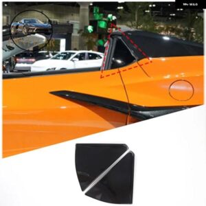 シボレー コルベット C8 スティングレイ Z51 Z06 2020-2023 車用 リアトライアングルウィンドウシャッター トライアングルサンシェード カスタム 車 装飾