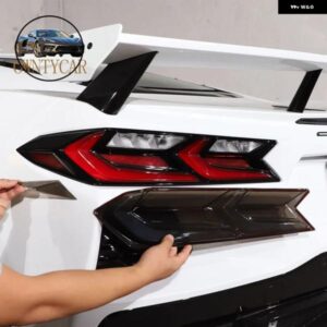 シボレー コルベット C8 Z51 Z06 2020-2023 車用 テールライト カバー ブレーキライト ワイド インジケーター カバー カーアクセサリー