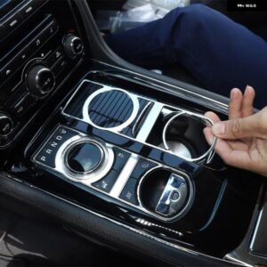ジャガー XF 2008-2015 XJ 2010-2019 アルミ 合金 製 シフト ボタン フレーム 装飾 ステッカー 車内アクセサリー