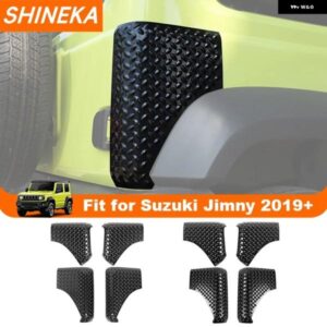 車 フロントリア フェンダーテールゲートアングルラップデコレーションガードカバー SUI JIMNY JB64 JB74 2019以降 外装 アクセサリー