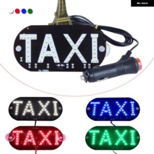 12VタクシーLED車 フロントガラス キャブ インジケーター ランプサイン45LED フロントガラス ライトランプ