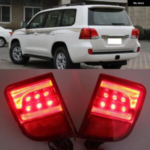 トヨタ ランドクルーザー 200 LC200 2008-2012 - 15 LED リア バンパー リフレクター テール リア フォグランプ ブレーキハザード灯 2個