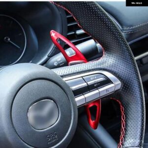 車用 ステアリングホイール DSG シフト パドル 延長 シフター ステッカー マツダ3 2019 CX30 MX30 2020 2021 CX-30 MX-30 E-SKYACTIV-G ターボ