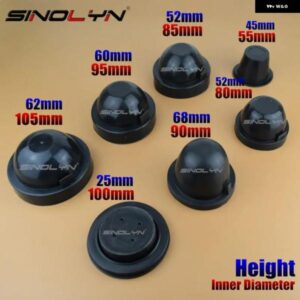 車用 ヘッドライト カスタム アクセサリー リアゴムカバー キャップ ガスケット ブーツ 防水 防塵 55MM 80MM 85MM 90MM 100MM 105MM