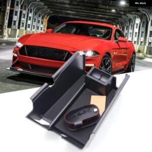 フォード マスタング 2017-2022 車用 オーガナイザー インテリア オートセンター アームレスト ケース 収納 ボックス ホルダー トレイ カー スタイリング
