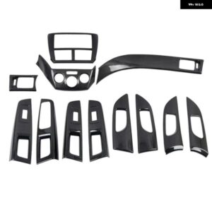 スバル WRX STI 2007-2013 カーボン スタイル インテリア ダッシュボード コンソール ハンドル ボウル ウィンドウ リフト スイッチ ボタン パネル カバー
