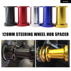 汎用 ステアリングホイール ハブ スペーサー 128MM ステアリングホイール ハブボスキット アダプター スペーサー 5色