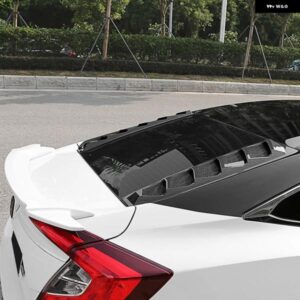 ホンダ シビック セダン 2016-2021 スポーティ リア バッククォーターウィンドウ ベントスクープルーバー パネル カバー トリム カー スタイリング