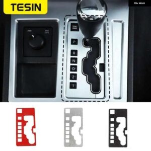 アルミ 合金 ギア シフト パネル 装飾 カバー トリム ステッカー ダッジ ナイトロ2007 2008 2009-2012車内アクセサリー