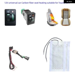 12V カーボン シートヒーター トヨタ 車 プラド カローラ RAV4 レイズ ヤリス カムリ クラウン EZ ヴィオス ヴェンザ