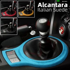 アルカンターラ スエード ラッピング スバル BRZ トヨタ 86 2013-2020 車用 セントラ ル コントロール ギア シフト フレーム カバー デカール モールディン