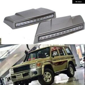 2個 LED デイタイム ランニングライト トヨタ ランドクルーザー 76 LC70 LC76 LC79 12V バンパー ランプ 12V LED DRL
