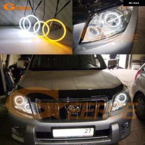 トヨタ ランドクルーザー プラド J150 150 2009 - 12 超高輝度デイライトウィンカー SMD LED エンジェルアイキット ハローリング