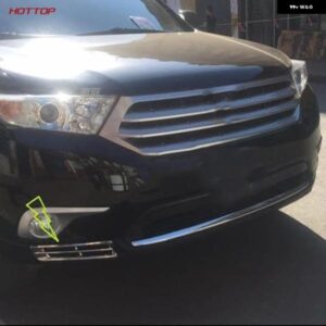 トヨタ ハイランダー 2012 2013 2014 クローム フロントボトム フォグライト ランプ カバー トリム カー スタイリング 2個