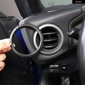 トヨタ 86 GT86/ スバル BRZ 2012-2020 ABS カーボン カー ダッシュボード サイド エアベント デコレーションリング カバー トリム カーアクセサリー