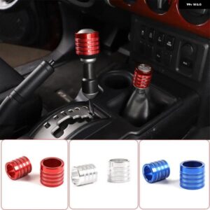 トヨタ FJ クルーザー 2007-2021 アルミ 合金 レッド/ブルー/シルバー カー シフト ヘッドスリーブリング トリム 車内アクセサリー